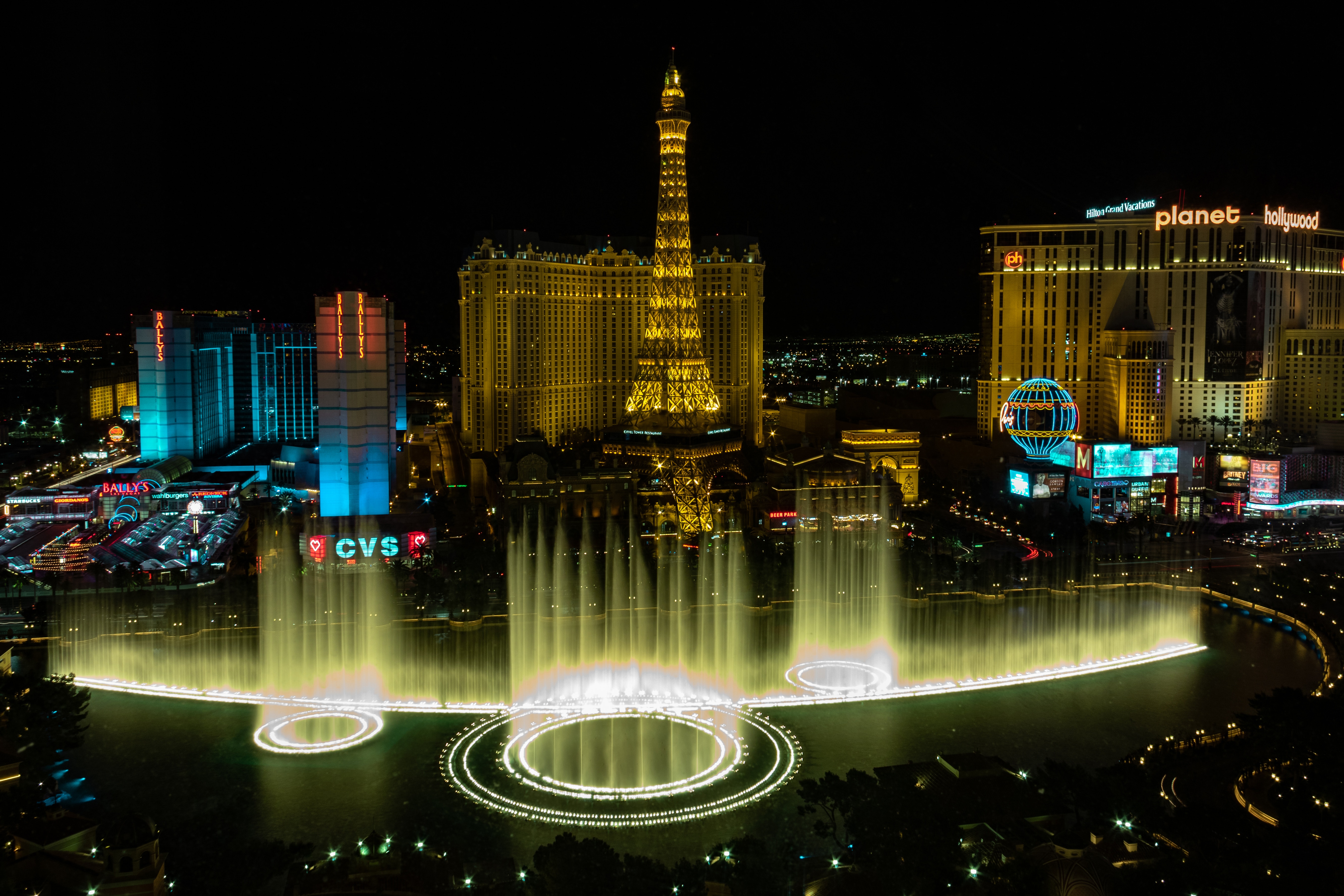 Bellagio fountains in Las Vegas