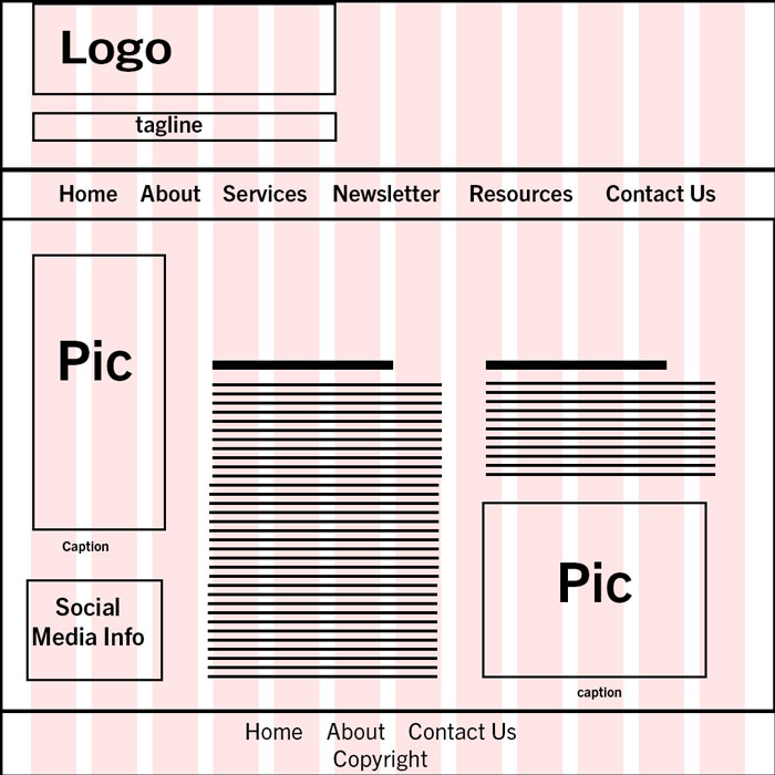 McAllister and Associates Wireframe 1 image